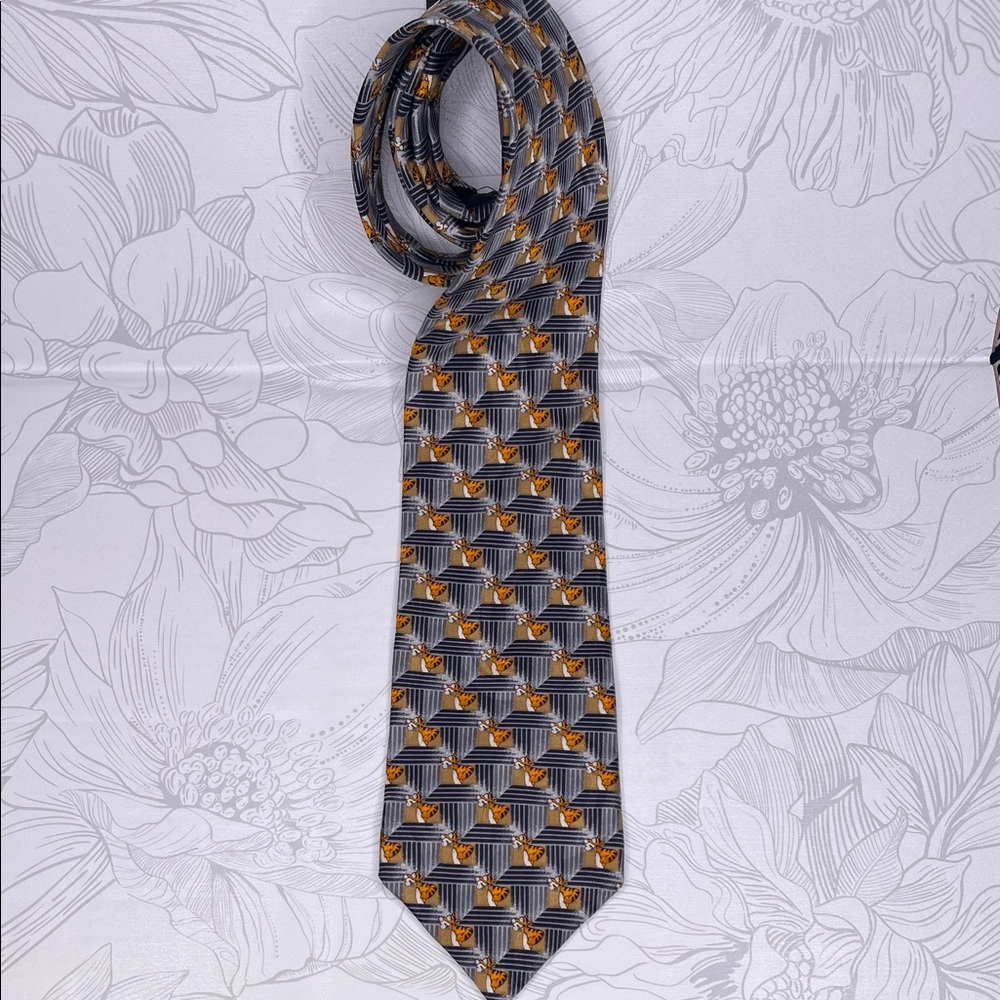 Disney Tiger Tie 100% Silk